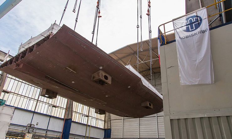 NOBISKRUG celebrates the keel laying of an 80-meter superyacht with a stunning design